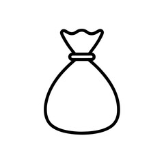 Money Bag Vector Icon Simple Clean Design