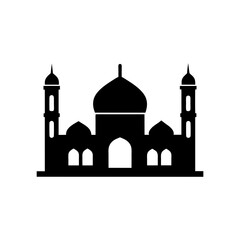 Mosque Icon Vector Flat Clean Look Isolated