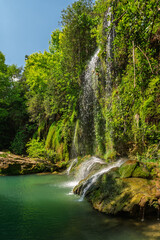 Naklejka premium Kursunlu Waterfall in Kursunlu Waterfall National Park in Antalya
