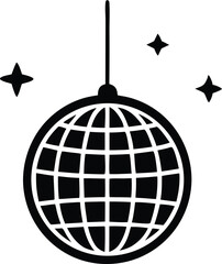  disco ball with stars icon.