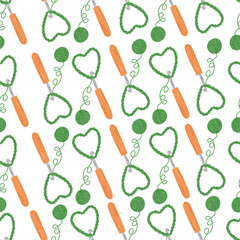 Knitting vector pattern. Vector texture seamless pattern.  Vector seamless background