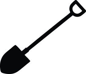 shovel on white background