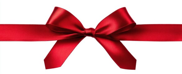 The vibrant red bow adding elegance to gift wrapping and celebrations.