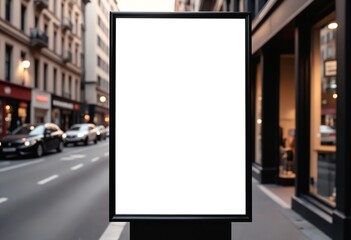 Blank Street Banner Mockup Perfect for Your Advertisement Design Template
