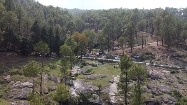 A drone video of  Petshal Village in Almora, Uttarakhand India