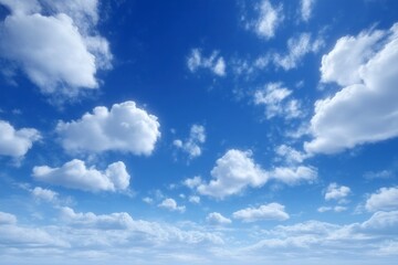 Obraz premium Stunning Blue Sky White Clouds Nature Background Image