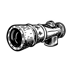 A glyph style illustration showing survey lens