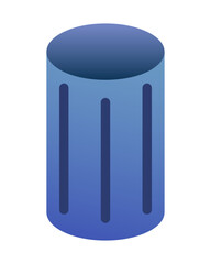 Bin icon vector illustration. Delete files concept design