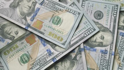 A valuable collection of US Hundred Dollar Bills, representing significant wealth