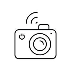 Modern Camera Icon vector stock illustration