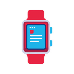 Smartwatch icon vector illustration digital device wearable technology gadget