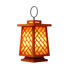 Decorative Asian Lantern with Warm Light and Intricate Pattern for Cozy Atmosphere in Indoor Spaces