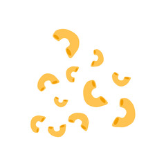 Italian macaroni pasta vector illustration 