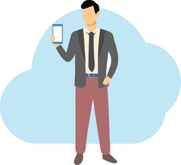 business man with a phone