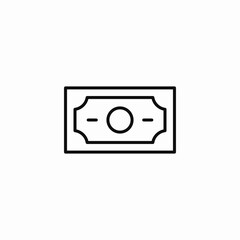 banknote money icon sign vector