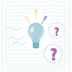 A bright lightbulb icon symbolizes innovative energy and creative thinking