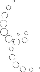 Dotted curved line shape icon collection