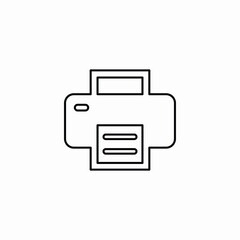 printer device icon sign vector