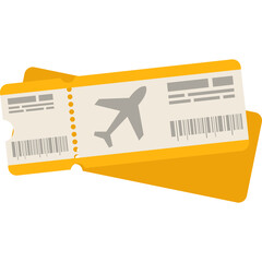 Airplane Ticket Illustration