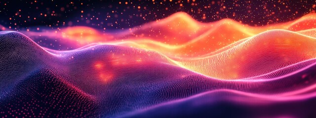 Abstract Data Flow AI Machine Learning Big Data Network Technology Background