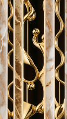 Onyx and gold marble stone texture pattern, suitable for beauty and aesthetic product background, seamless image
