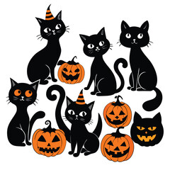 Eight Black Image Prompts Vector Graphic Design