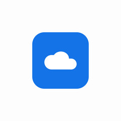 cloud system icon sign vector