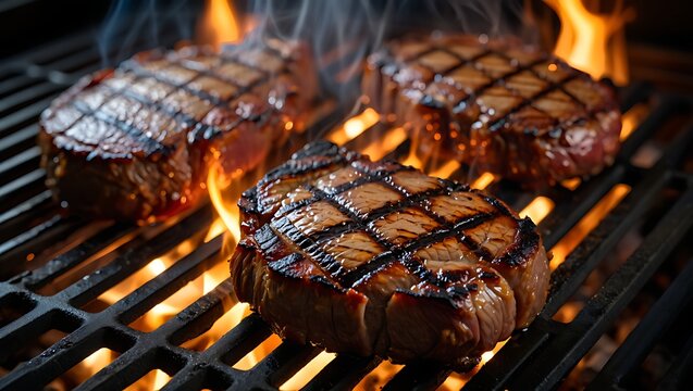 Sizzling Grilled Steaks A Culinary Masterpiece