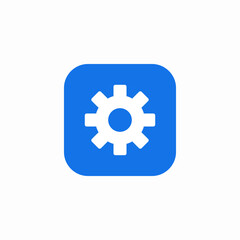 gear system icon sign vector