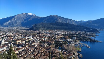 Aerial View of Lake Town