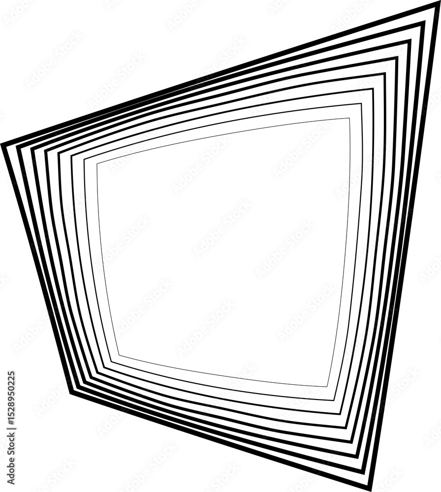 Poster square blending line frame. halftone design elements