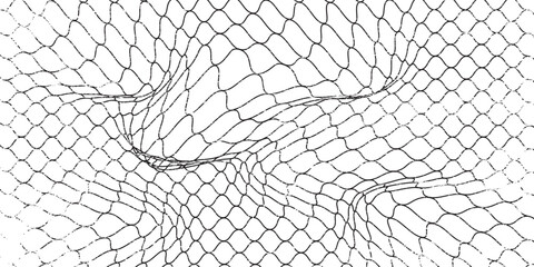 Mesh texture for fishing nets. Grunge pattern for sportswear or soccer goal, volleyball net, basketball hoop, hockey, athletics. Mesh modern net
