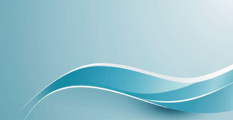 Abstract Blue Wave Design Background