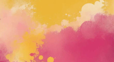 Yellow and pink grunge texture background