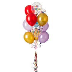 Vibrant Birthday Balloon Bouquet Celebrate with Colorful Balloons