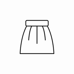 round skirt icon sign vector