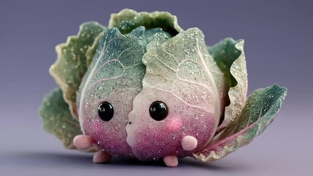 Cute Glitter Cabbage Toy.