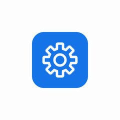 setting section icon sign vector