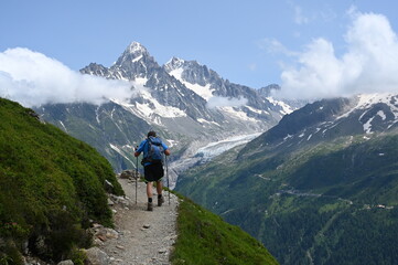 Wanderer bei La Flegere