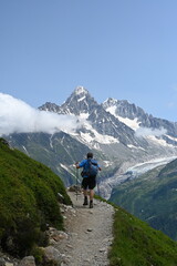 Wanderer bei La Flegere