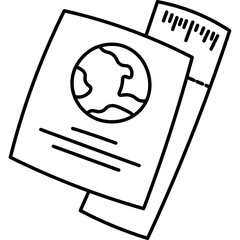 Pasport Line Doodle