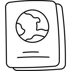 Pasport Line Doodle