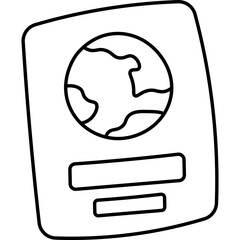 Pasport Line Doodle