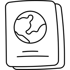 Pasport Line Doodle
