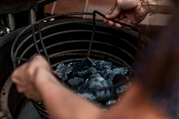 barbecue season eat summer happy with friends