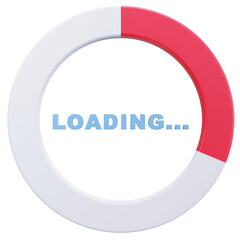 Red Circular Loading Bar