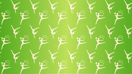 Vector decorative gymnastics pattern 