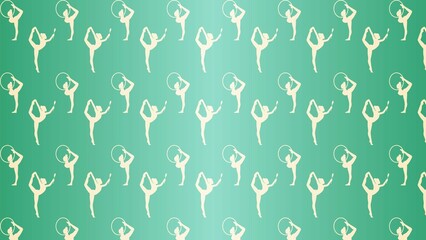 Vector decorative gymnastics pattern 