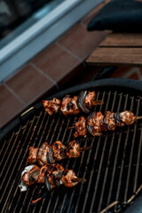 barbecue season eat summer happy with friends