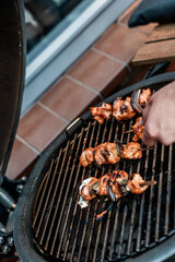 barbecue season eat summer happy with friends